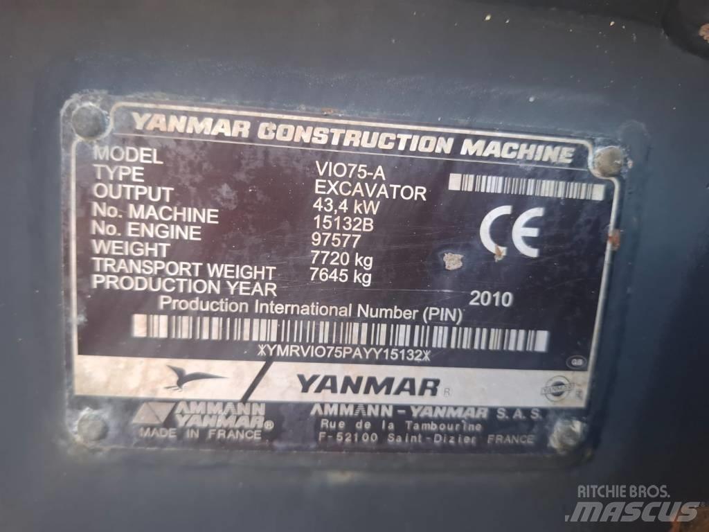 Yanmar Vio 75 A Midi excavators  7t - 12t