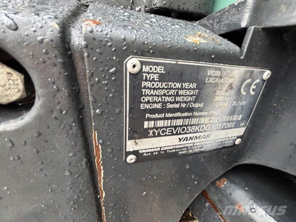 Yanmar VIO38 Mini excavators < 7t (Mini diggers)