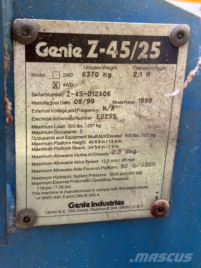 Genie Z 45/25 Articulated boom lifts