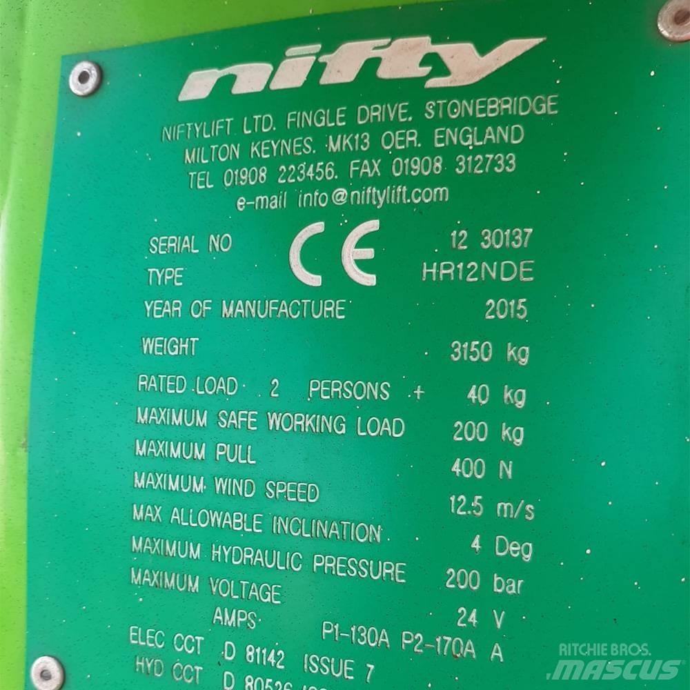 Niftylift HR 12 Articulated boom lifts