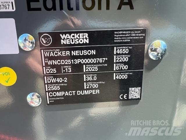 Wacker Neuson DW 40 Articulated Dump Trucks (ADTs)