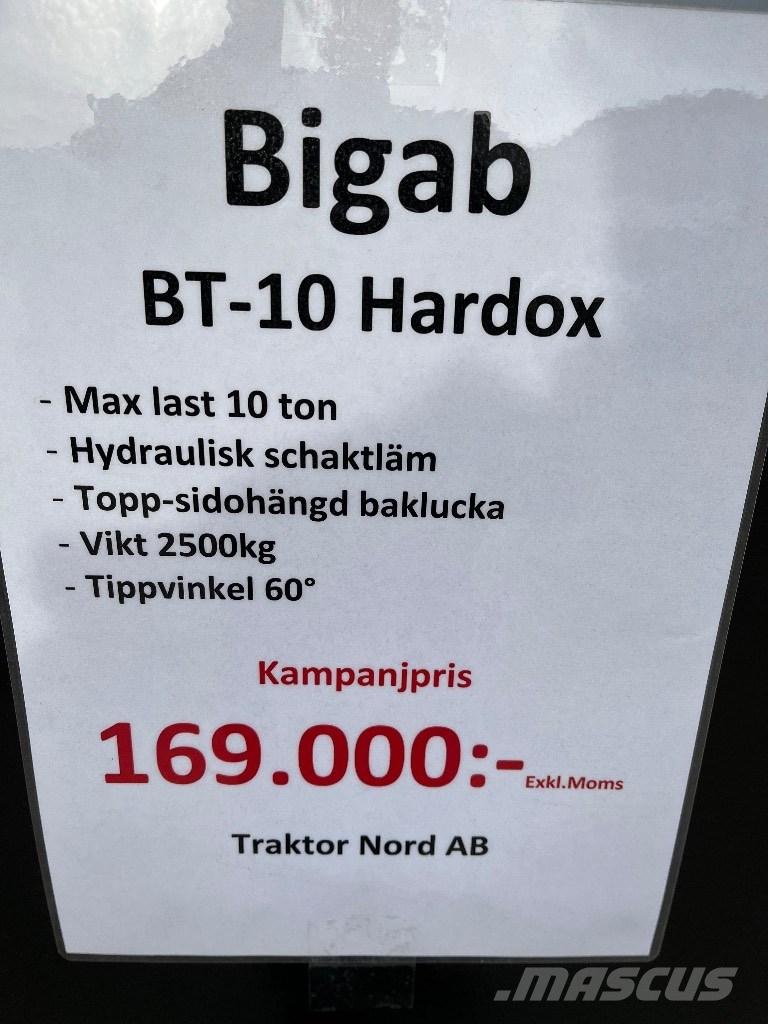 Bigab BT 10 HARDOX Dump trailers