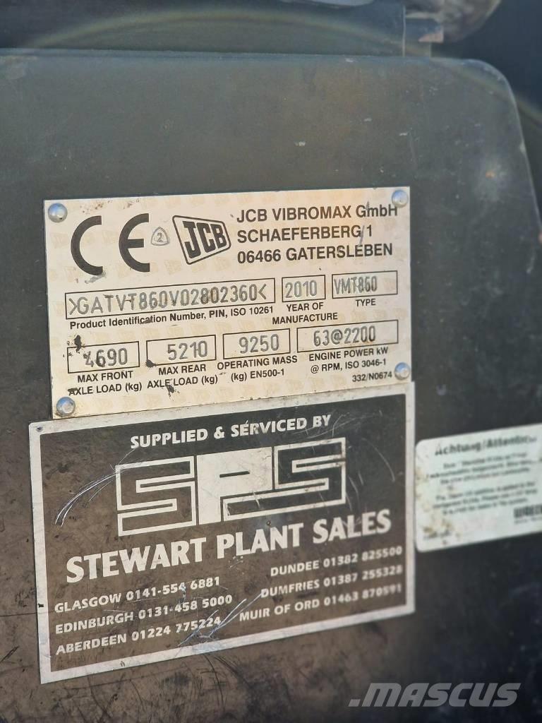 JCB Vibromax VMT 860 Twin drum rollers