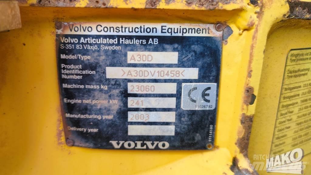 Volvo A 30 D Articulated Dump Trucks (ADTs)