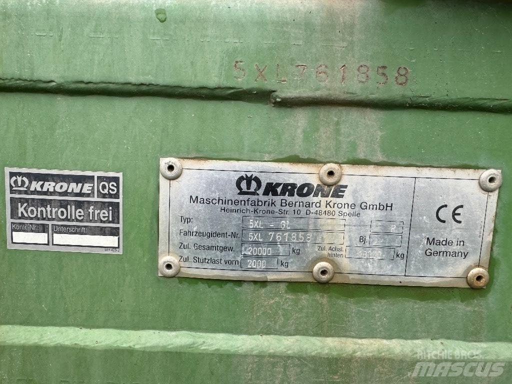 Krone 5 XL GL Self loading trailers