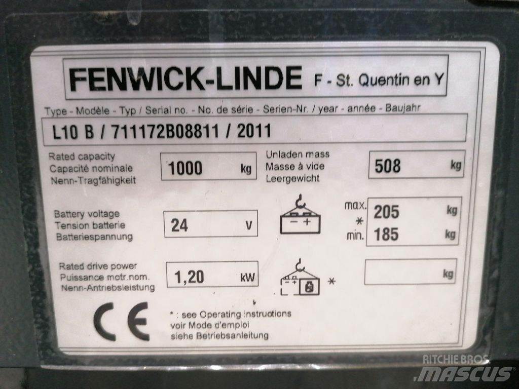 Linde L10B Pedestrian stacker