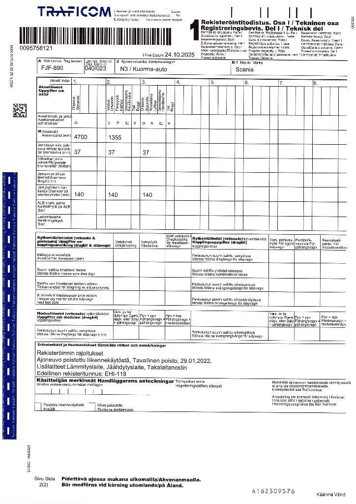Scania R 500 Box body trucks
