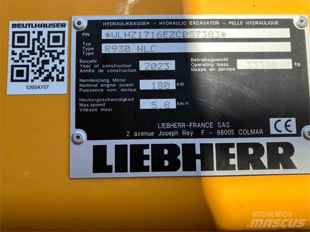 Liebherr R930 Crawler excavators