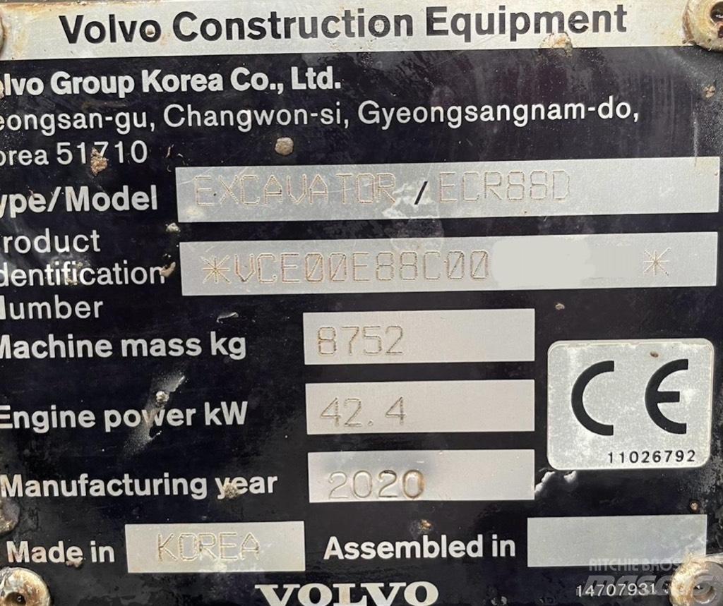 Volvo ECR 88 D Pro Midi excavators  7t - 12t