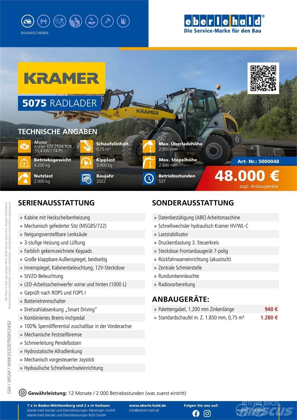 Kramer 5075 Wheel loaders