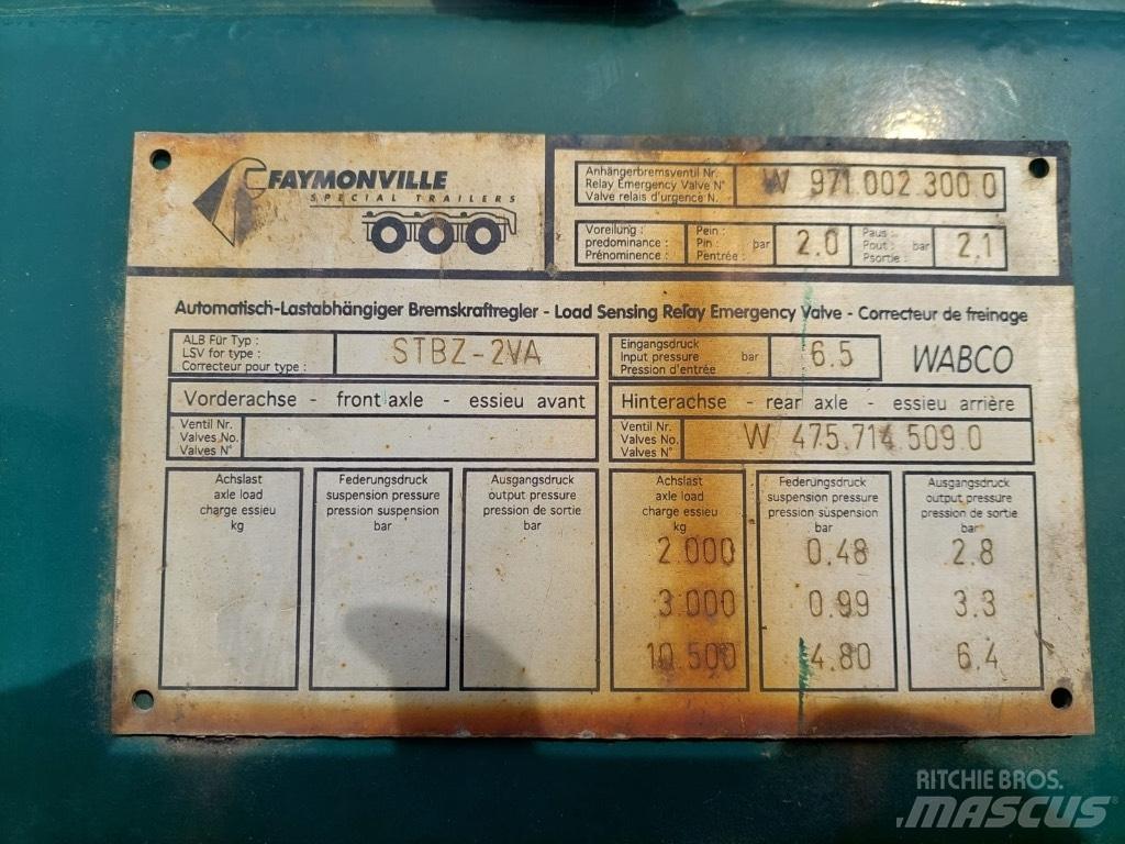 Faymonville STBZ-2VA Low loader-semi-trailers