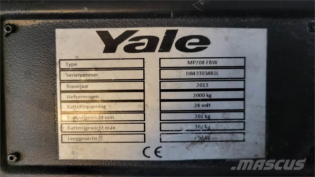Yale MP20X 2013 Pedestrian stacker