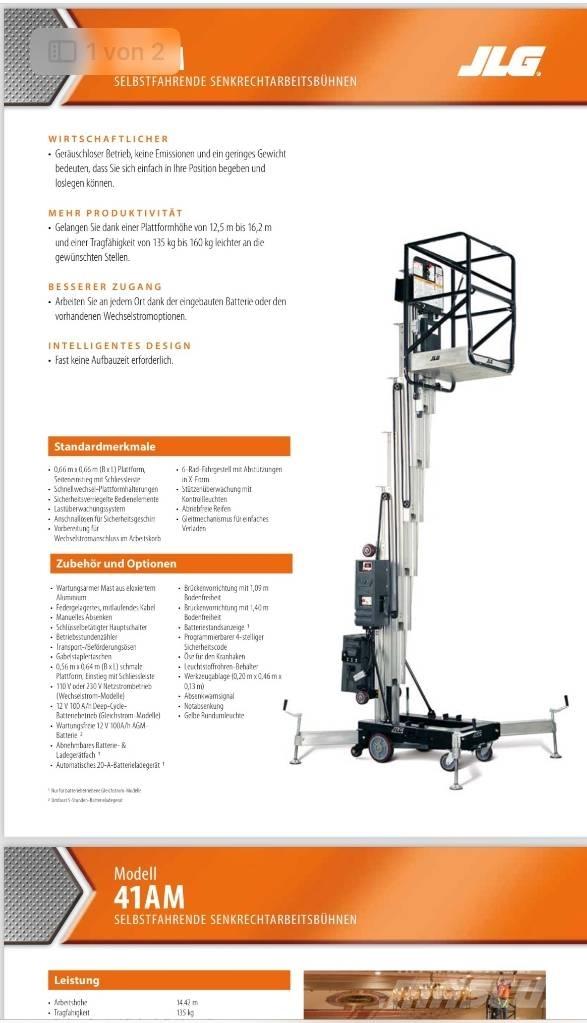 JLG 41 AM Vertical mast lifts