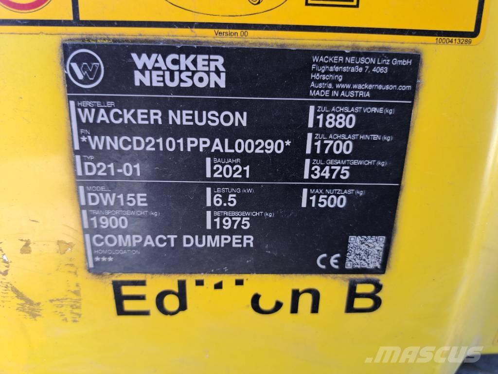 Wacker Neuson DW15e Site dumpers