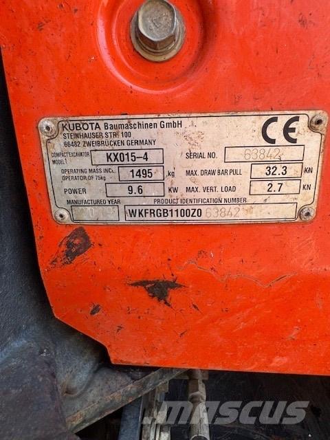 Kubota KX 015-4 Mini excavators < 7t (Mini diggers)