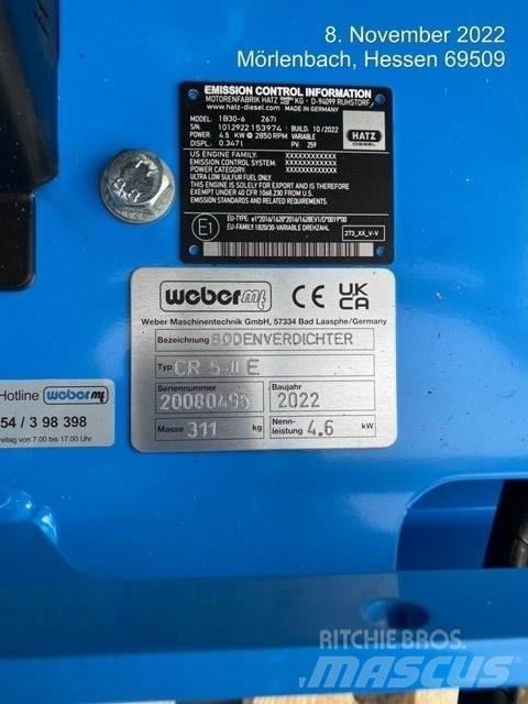 Weber CR5-II E Plate compactors