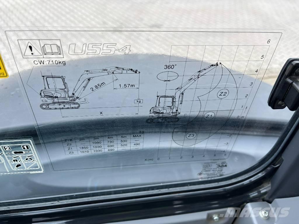  **SOLD** Kubota U 55-4 Mini excavators < 7t (Mini diggers)