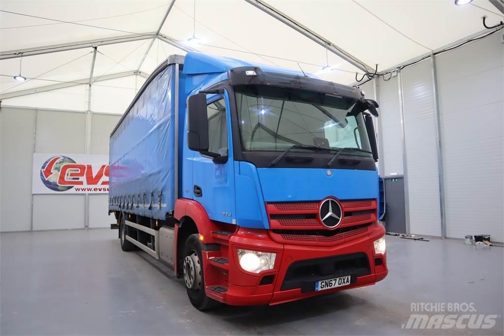 Mercedes-Benz ANTOS 1824 Curtainsider trucks