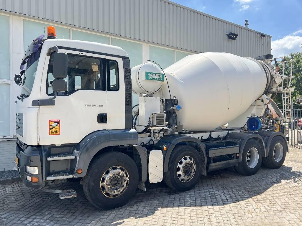 MAN TGA 32.360       9m3 Concrete trucks