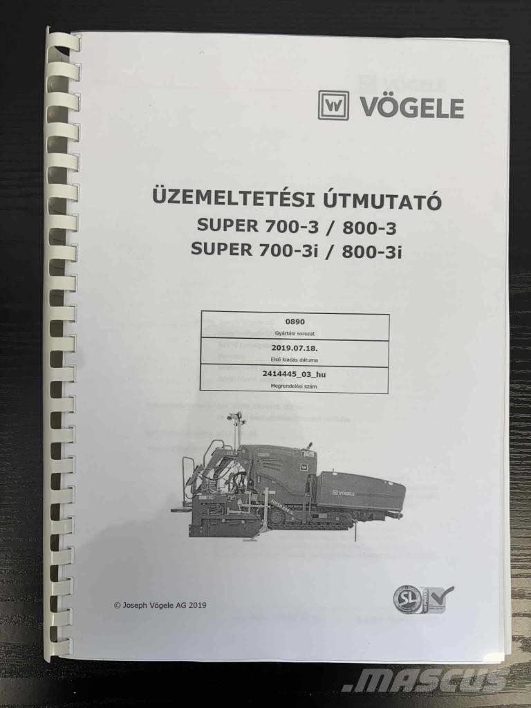 Vögele Super 800-3i Asphalt pavers