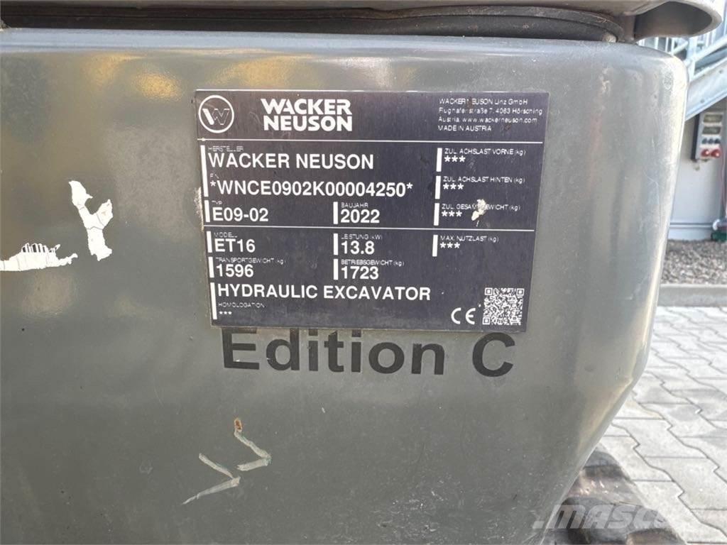 Wacker Neuson ET16 Crawler excavators