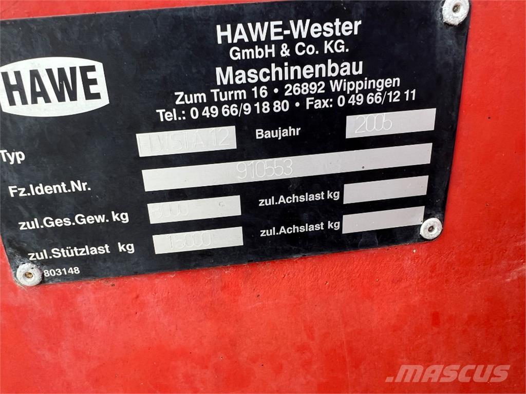 Hawe FDW-STA 12 Receiving hoppers, blowers and elevators