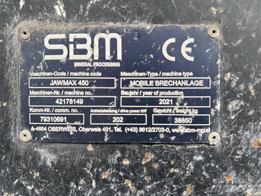 SBM Jawmax 450 Mobile crushers