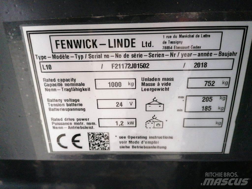 Linde L10 Pedestrian stacker