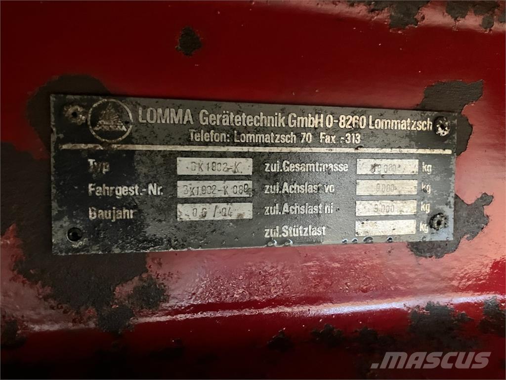 Lomma DK 1802-K Other trailers