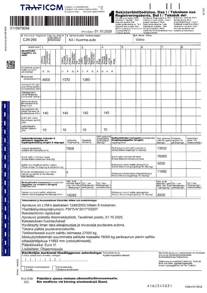 Volvo FH 16 750 Timber trucks
