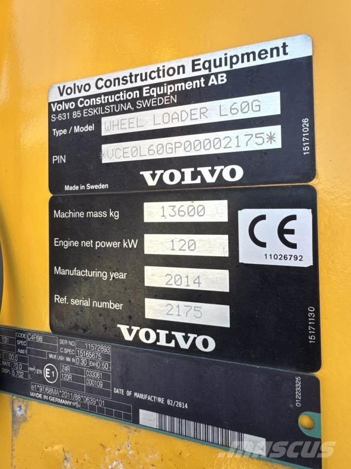 Volvo L60G Wheel loaders