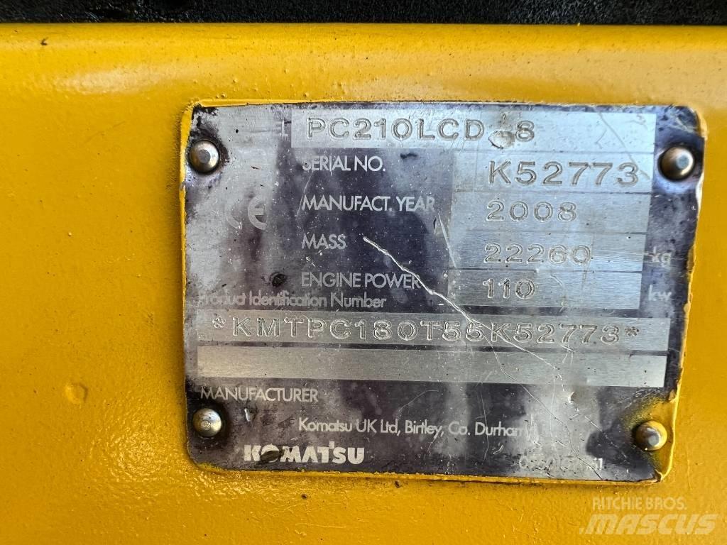 Komatsu PC 210 LCD-8 Crawler excavators