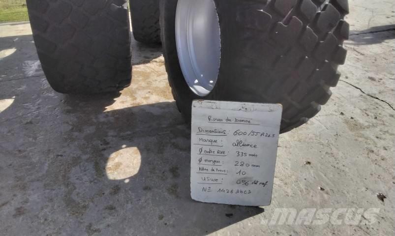 Alliance 600/55R26.5 Tyres, wheels and rims