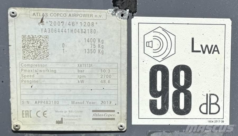 Atlas Copco XATS138 Compressors