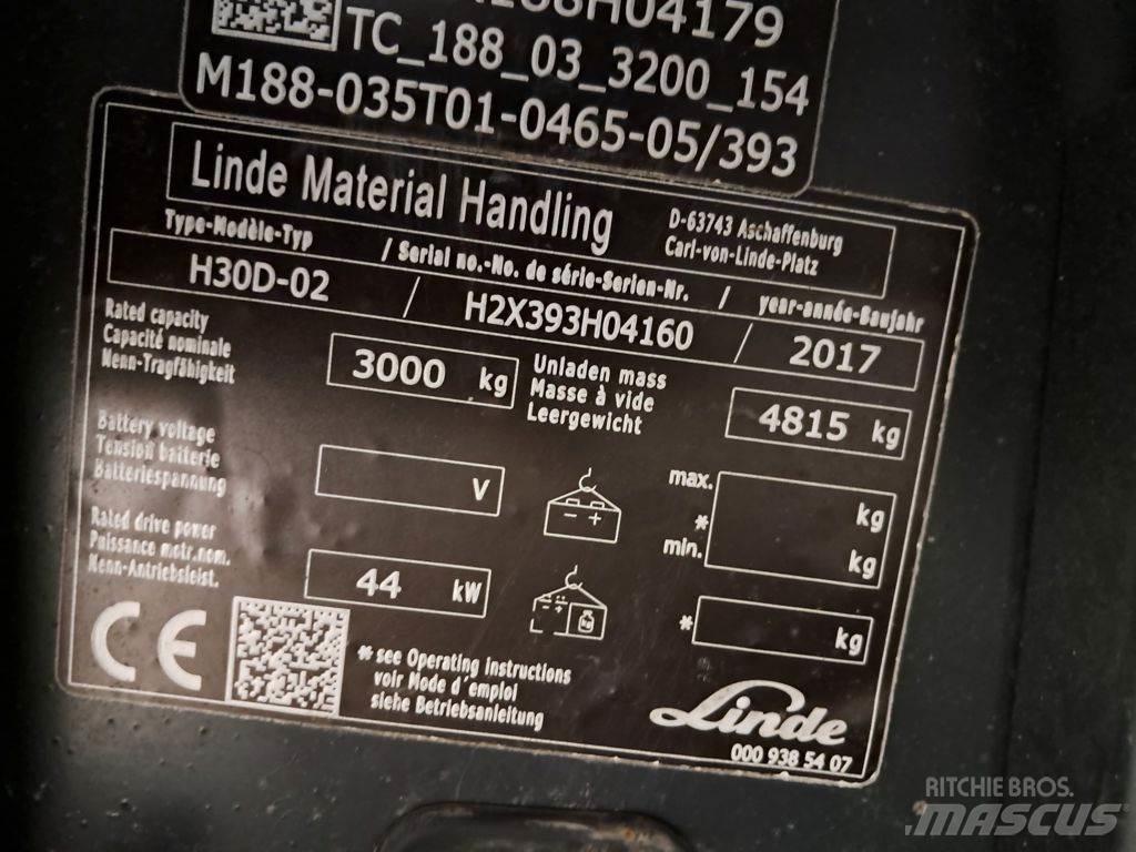 Linde H30D-02 Diesel trucks