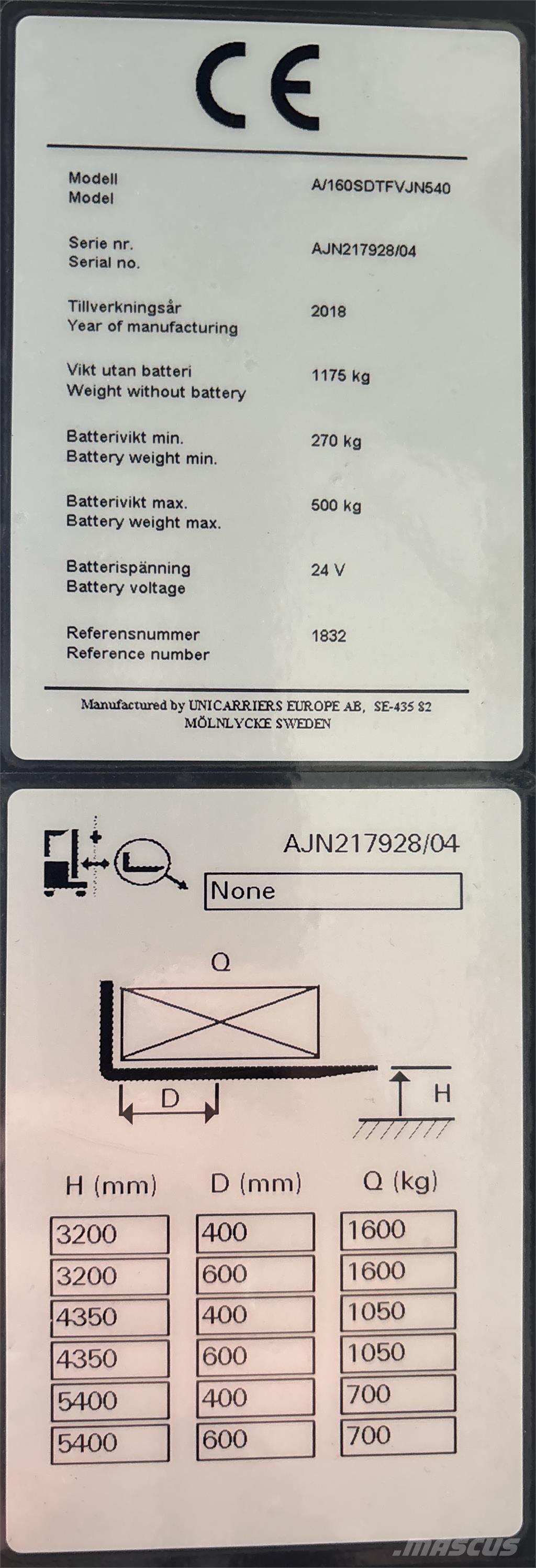 Atlet A160 Self propelled stackers