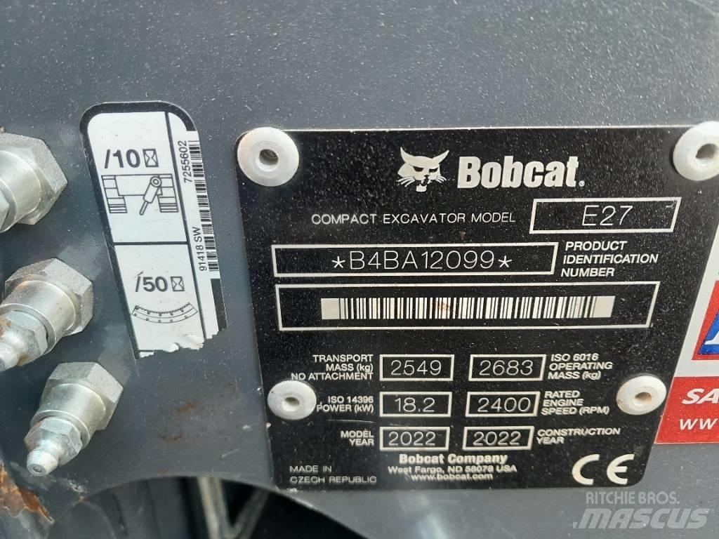 Bobcat E 27 Mini excavators < 7t (Mini diggers)