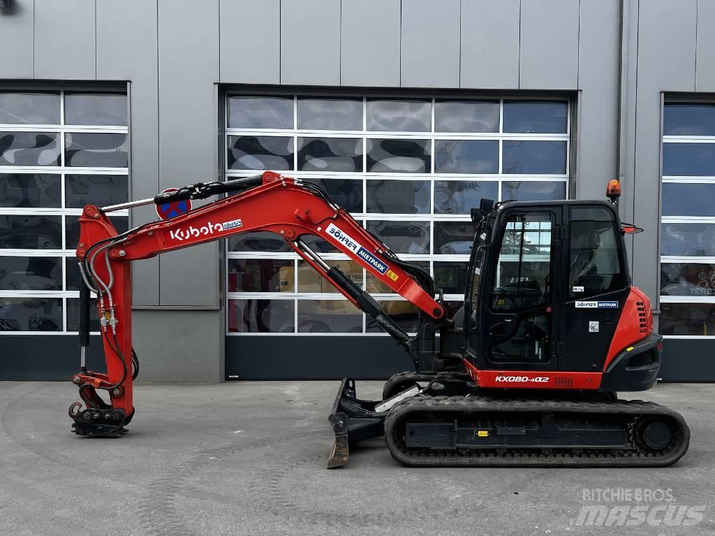 Kubota KX 080-4 | OQ45 Midi excavators  7t - 12t