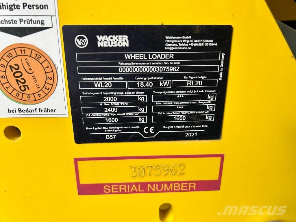 Wacker Neuson WL 20 Wheel loaders