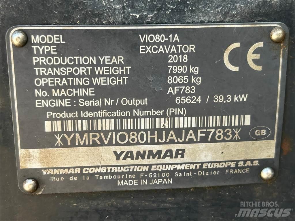 Yanmar Vio 80-1A Midi excavators  7t - 12t