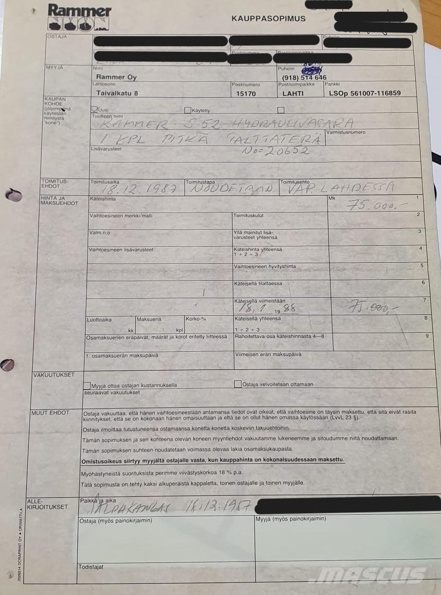 Rammer S25 Hammers / Breakers