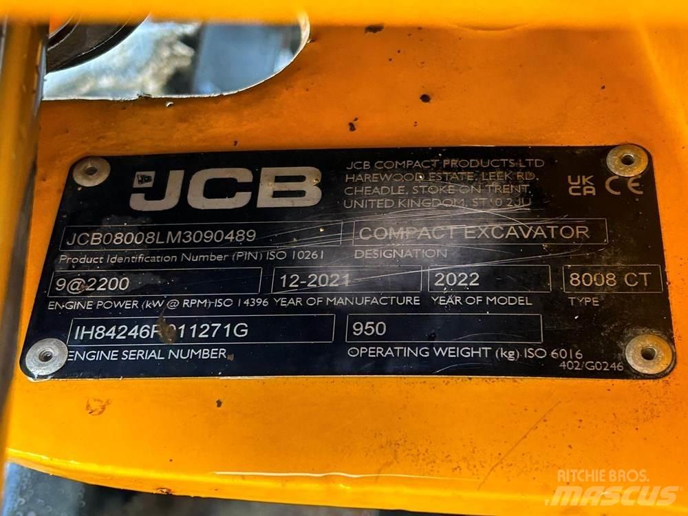 JCB 8008 Mini excavators < 7t (Mini diggers)