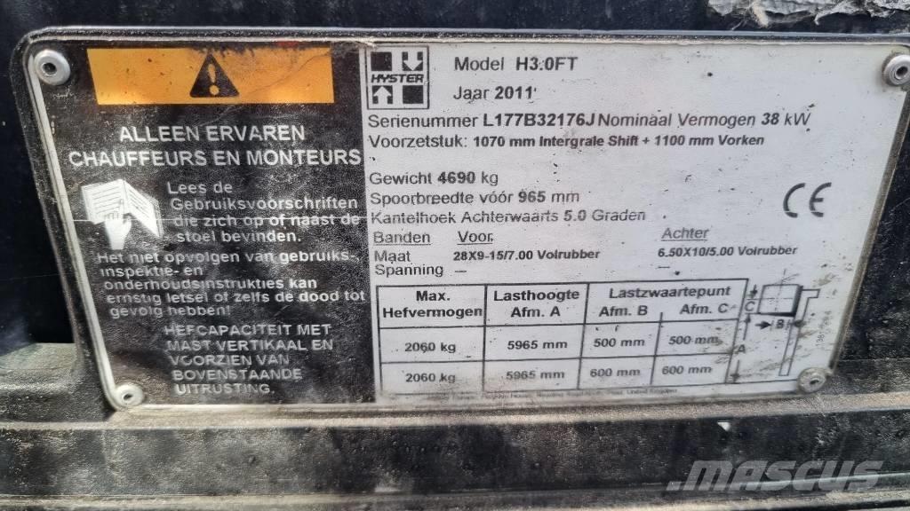 Hyster H 3.00 FT LPG trucks