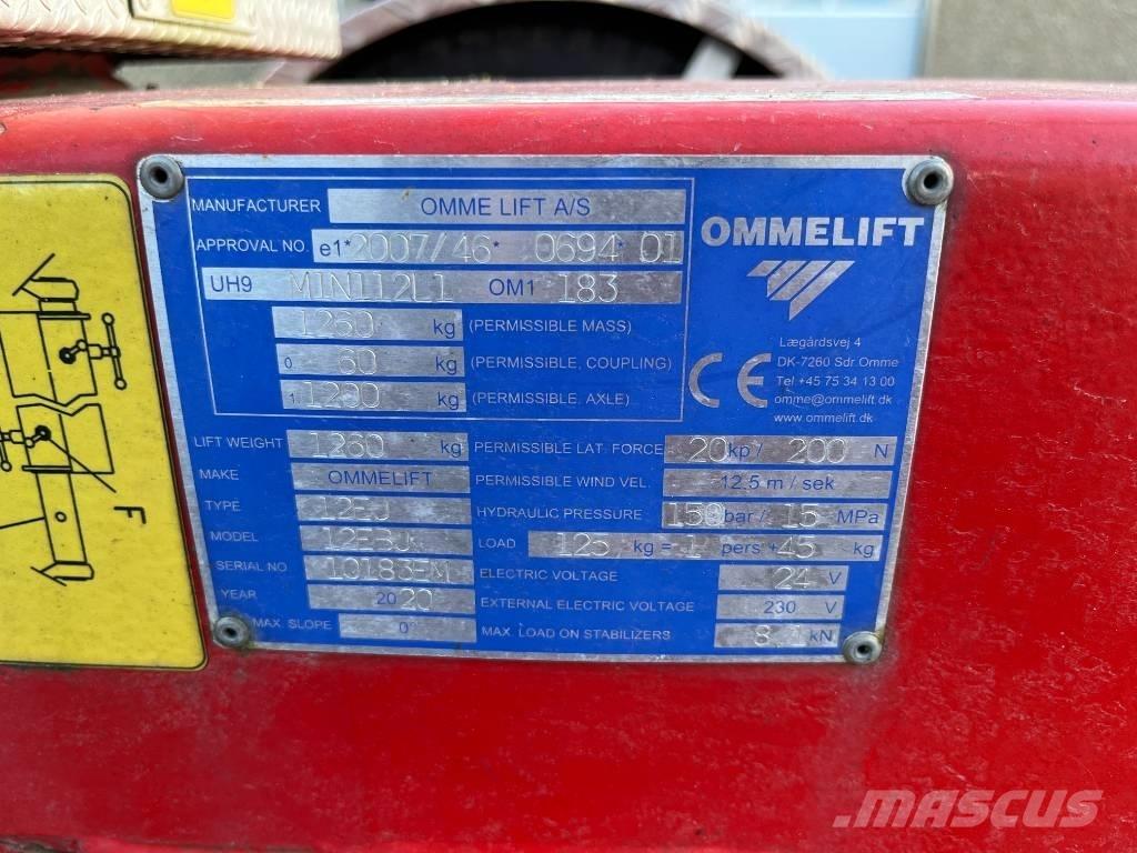 Omme Mini 12 EBJ Trailer mounted aerial platforms