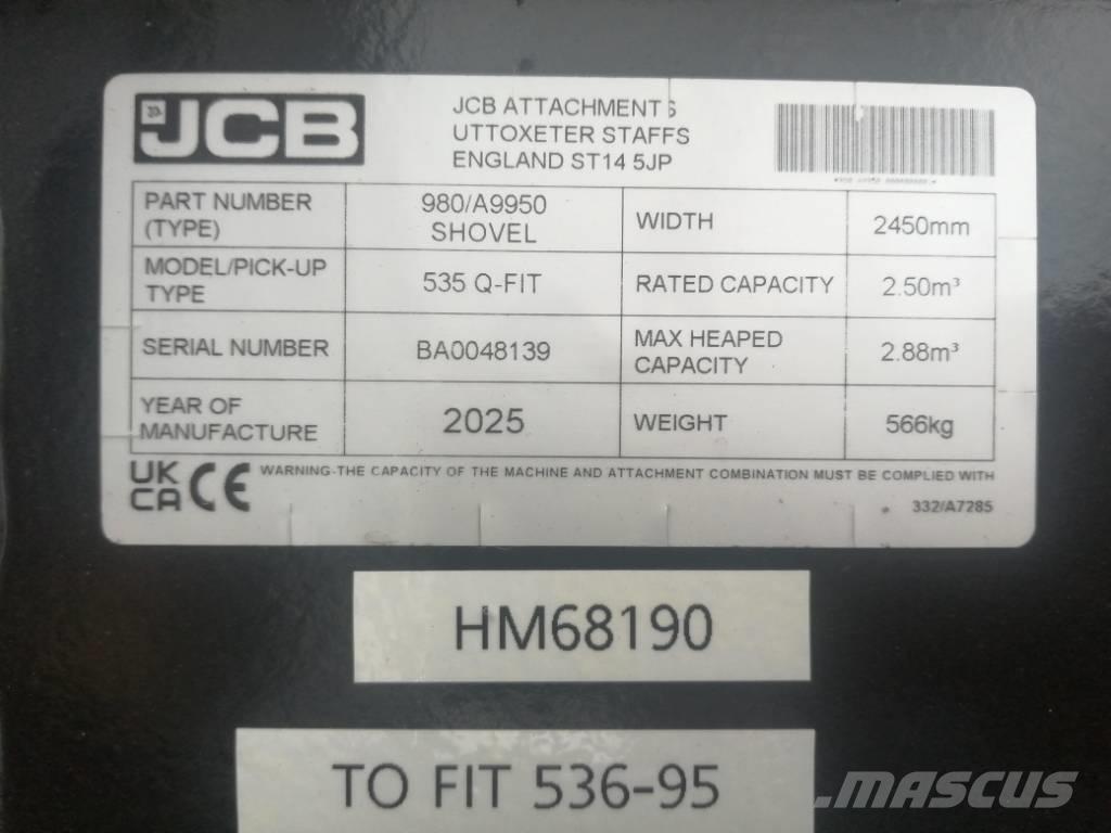 JCB GRAIN SHOVEL Other loading and digging and accessories