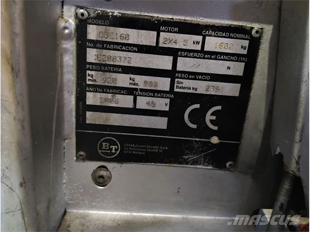 BT C3E160 Forklift trucks - others