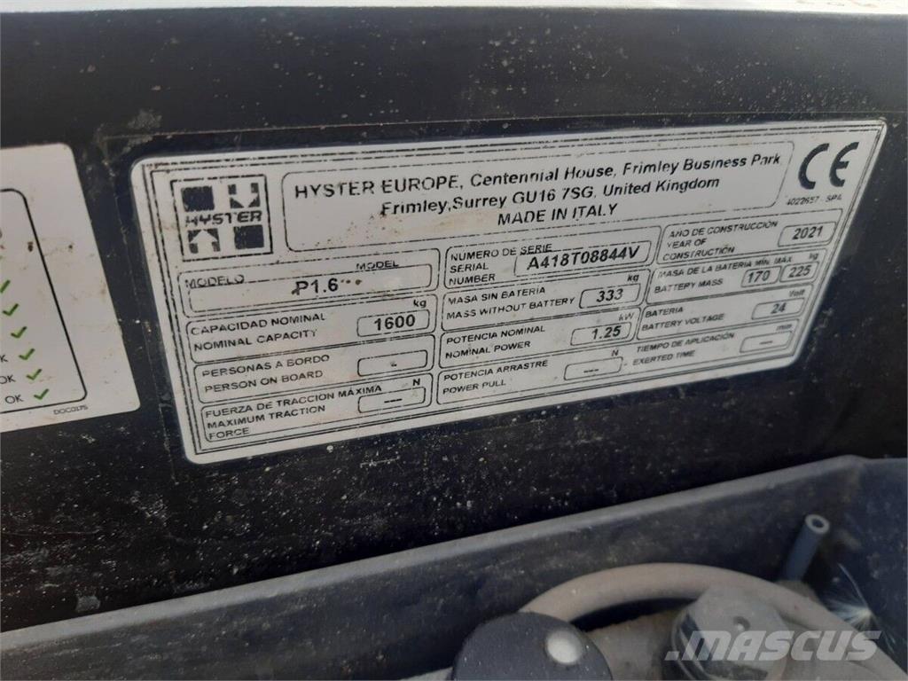 Hyster P1.6 Material Handling - Others