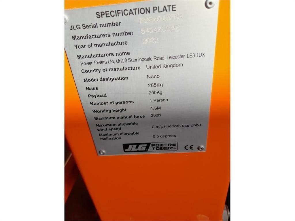 JLG NANO Vertical mast lifts