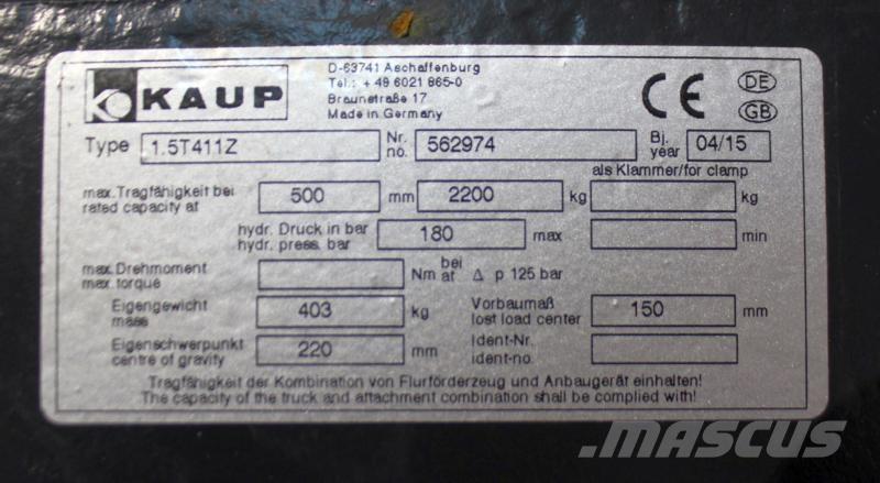 Kaup 1,5T411Z Other attachments and components