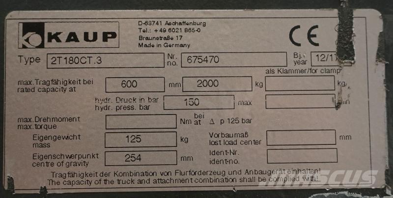 Kaup 2T180CT.3 Forks